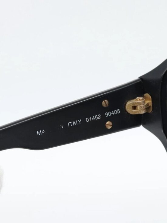CHANEL Sunglasses plastic Black Gold CC Auth BA13653 main image 5